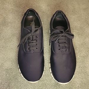 Prada Black Nylon and Leather Low Top Sneaker